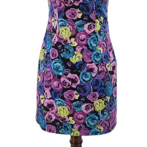 Ashely Park X RTR Womens Small Dress Mini Floral Strapless Multicolor Cocktail - Picture 4 of 10